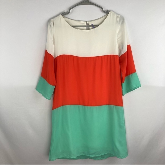 LULUS Exclusive Citrus Grove Orange and Mint Shift Dress - Picture 2 of 11